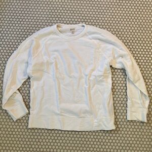 Todd Snyder Surf Terry XL White Long Sleeve Sweatshirt